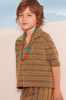 CHEMISE POLO EN TISSU ÉPONGE À RAYURES ÉDITION LIMITÉE