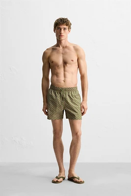 MAILLOT DE BAIN MOYEN À IMPRIMÉ GÉOMÉTRIQUE