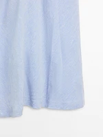 Robe longue fluide dos fantaisie