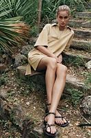 ROBE EN CUIR DAIM ZW COLLECTION LIMITED EDITION