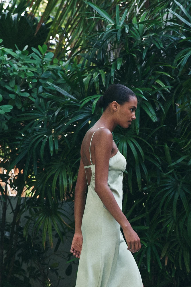 SATIN SLIP DRESS