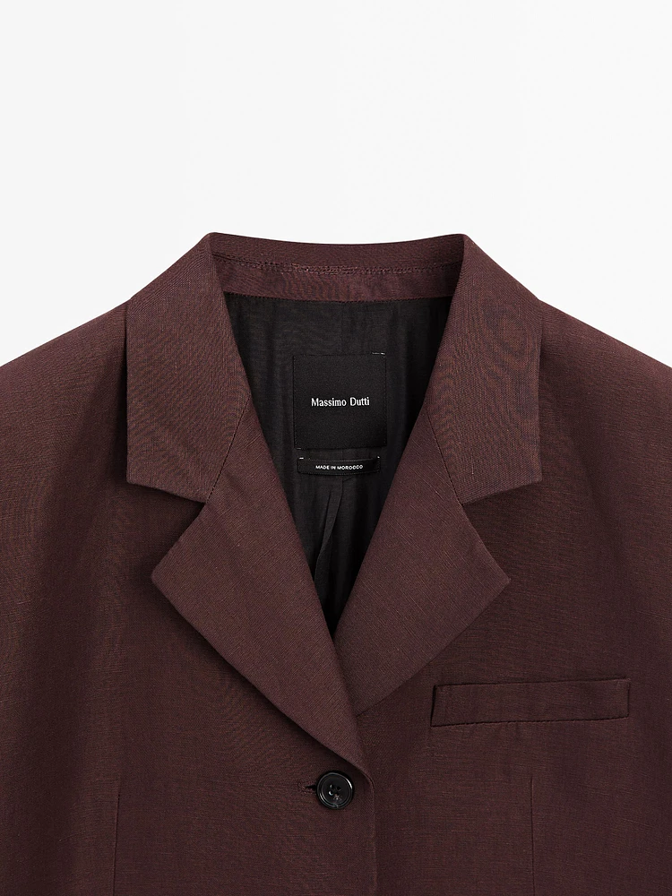 Blazer fluide lin