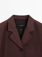 Blazer fluide lin