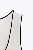 TRIM KNIT TOP