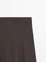 Long flared skirt