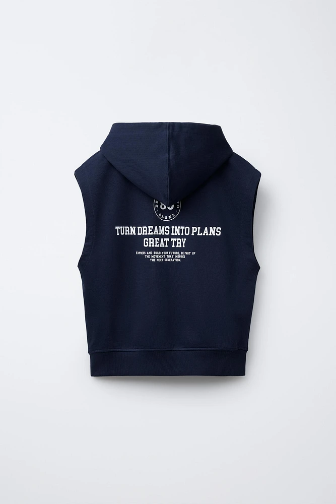 SWEAT-SHIRT CHÂLE À CAPUCHE JOGGING