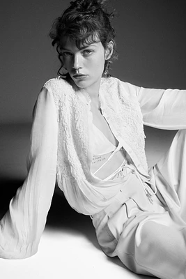 BEADED EMBROIDERED BLOUSE ZW COLLECTION