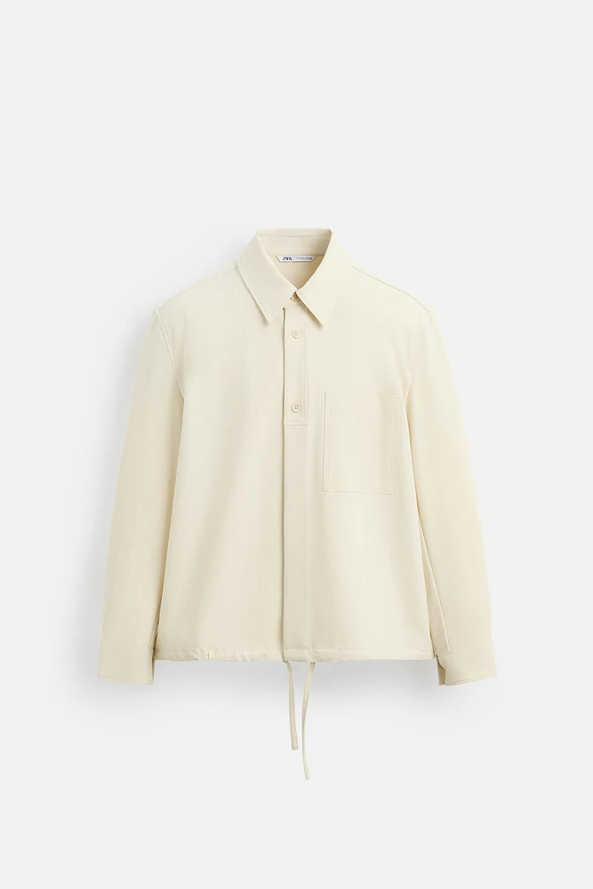 VISCOSE BLEND OVERSHIRT