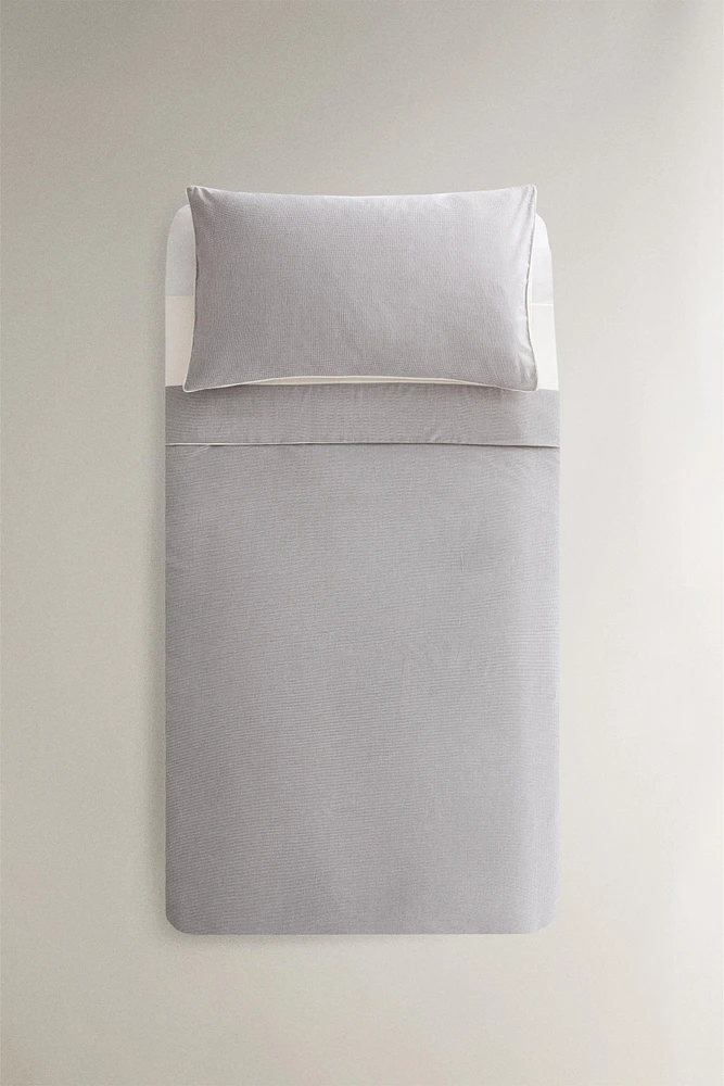 HOUSSE DE COUETTE ENFANT CARREAUX