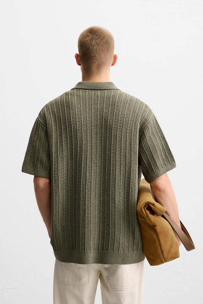 CHEMISE EN MAILLE STRUCTURÉE