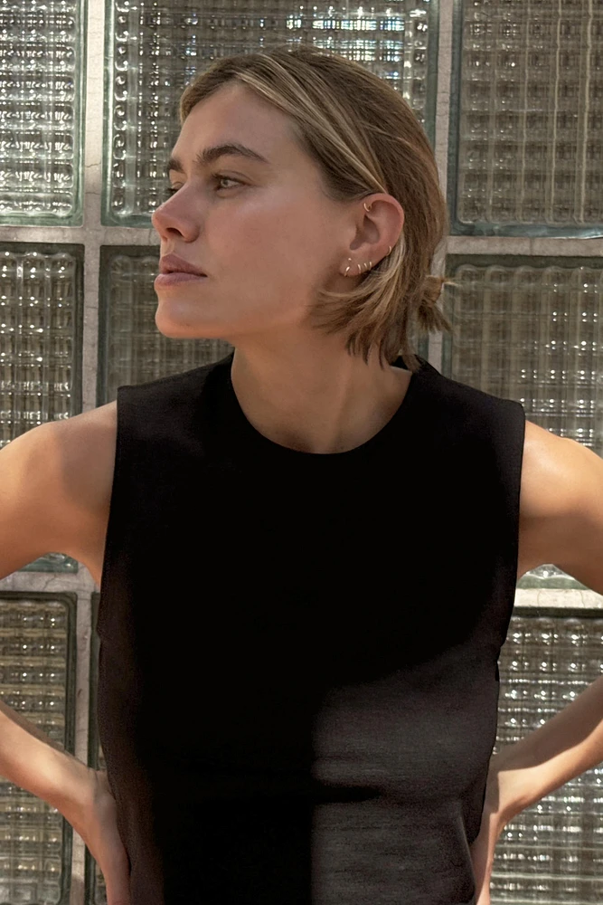 COTTON CROPPED TOP