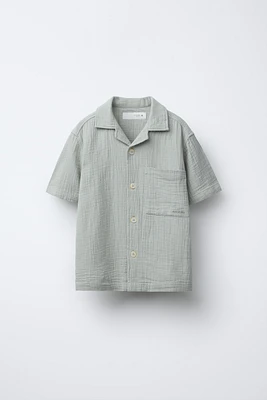 TEXTURED POCKET SHIRT