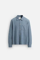 DENIM SHIRT WITH POCKET