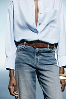 Z1975 BELTED HIGH-WAISTED CULOTTES