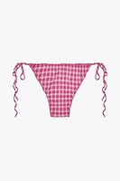 CHECKERED BIKINI BOTTOMS