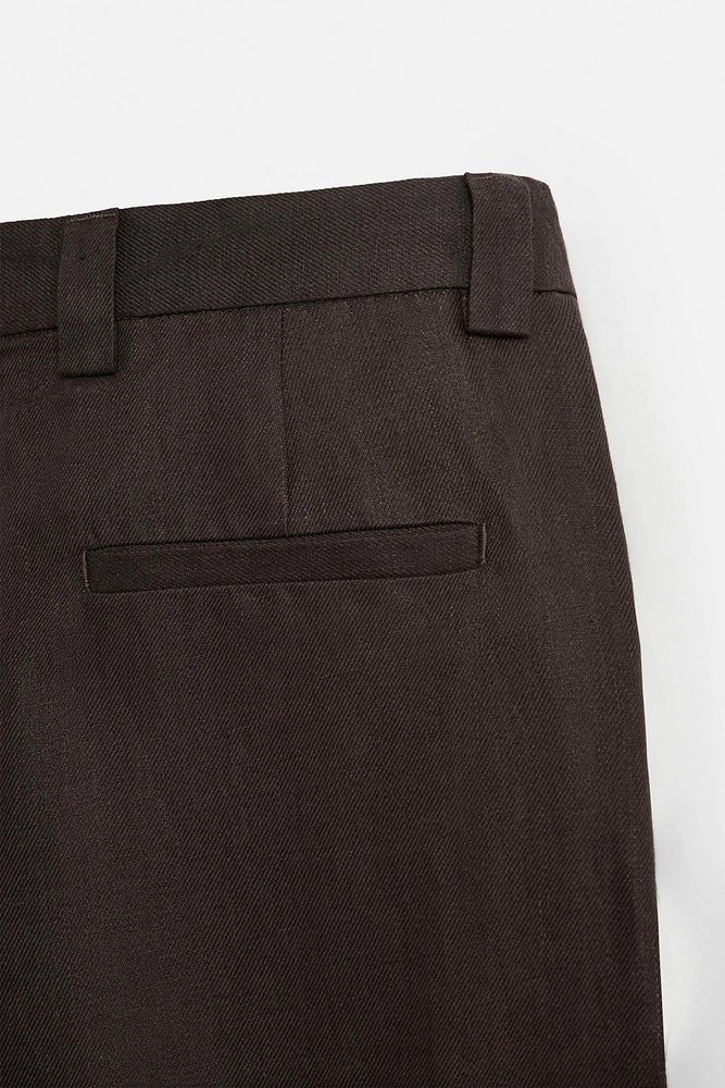 PANTALON DE COSTUME 100 % LIN