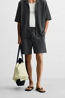 JACQUARD TEXTURED SHORTS