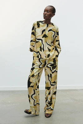 PANTALON LARGE IMPRIMÉ