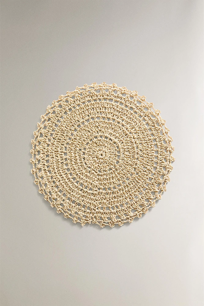 SET DE TABLE ROND CROCHET