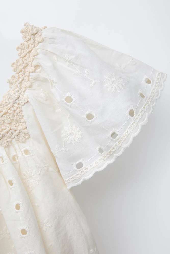 FLORAL EMBROIDERED DRESS