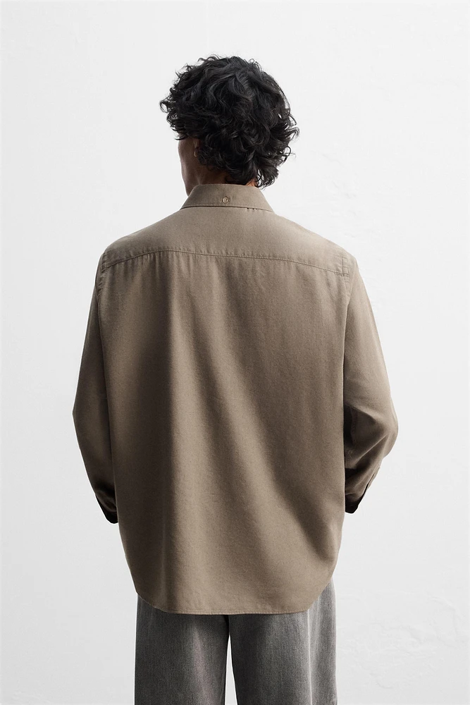 CHEMISE EN COTON ET LYOCELL