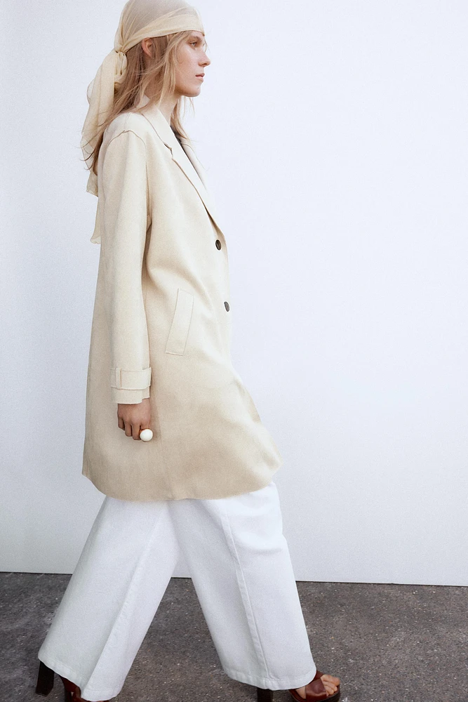 FAUX SUEDE COAT