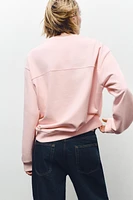 LABEL COTTON SWEATSHIRT