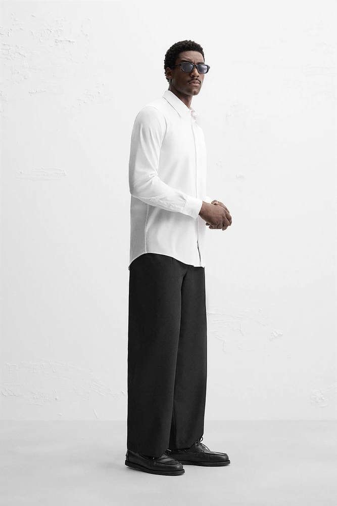 TEXTURED WEAVE TWILL SHIRT