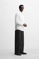 TEXTURED WEAVE TWILL SHIRT