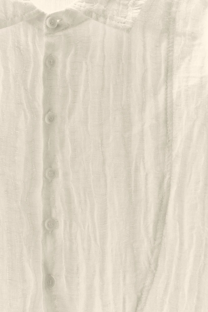 CHEMISE EFFET FROISSÉ AVEC LIN ÉDITION LIMITÉE
