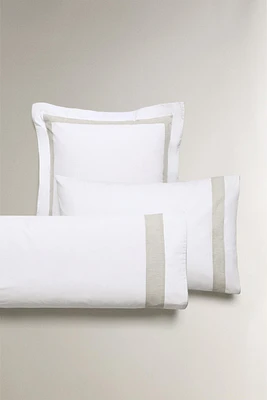 COTTON PILLOWCASE WITH BORDER