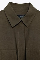 CHEMISE COURTE AVEC POCHES COLLECTION ZW