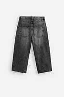 CROPPED WIDE LEG JEANS
