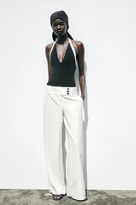 CONTRAST STRETCH BODYSUIT