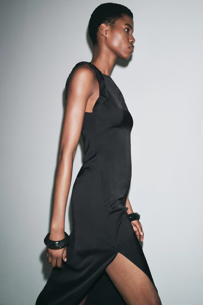 ZW COLLECTION SATIN MIDI DRESS
