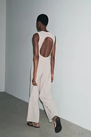 LONG CREPE JUMPSUIT