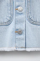 SURCHEMISE EN DENIM DÉCHIRÉE
