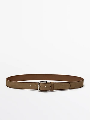 Plush nappa belt