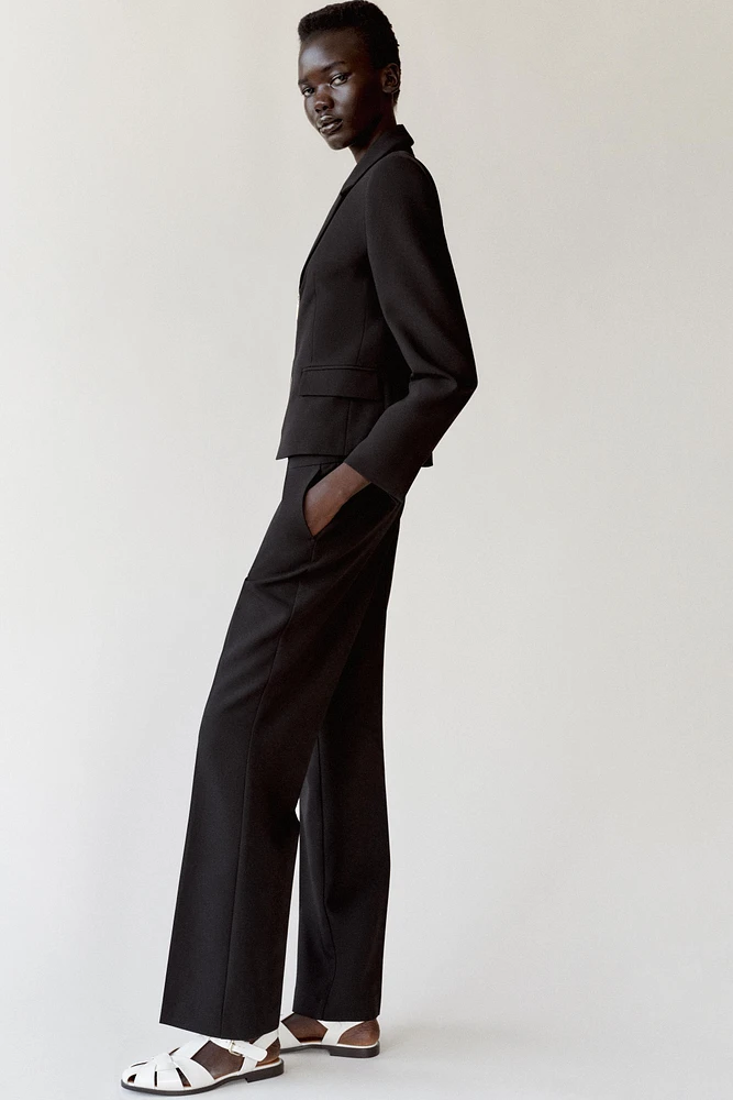 HIGH-WAISTED BOOTCUT PANTS