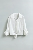 CHEMISE FLUIDE À NŒUD
