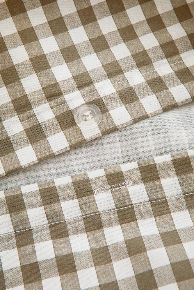 PLAID DUVET COVER