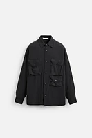 FLOWY UTILITY POCKET SHIRT