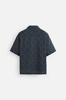 CHEMISE AVEC BRODERIE EN CONTRASTE