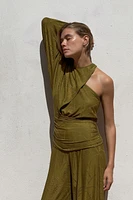 ASYMMETRIC JACQUARD TOP