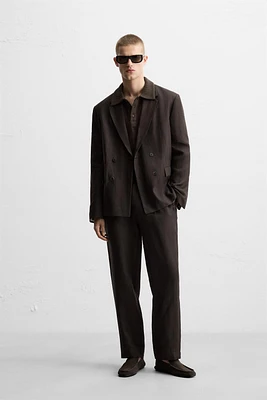 PANTALON DE COSTUME 100 % LIN
