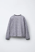 FLORAL POINTELLE TOP