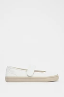 FABRIC STRAP BALLET FLATS