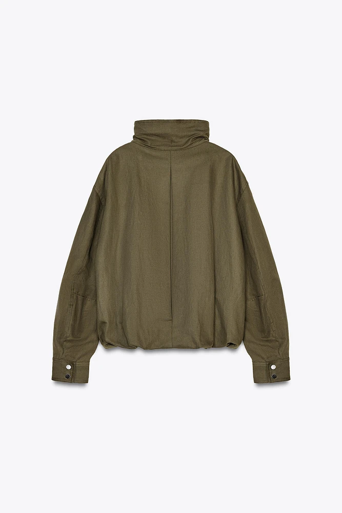 BUCKLE BOMBER JACKET ZW COLLECTION