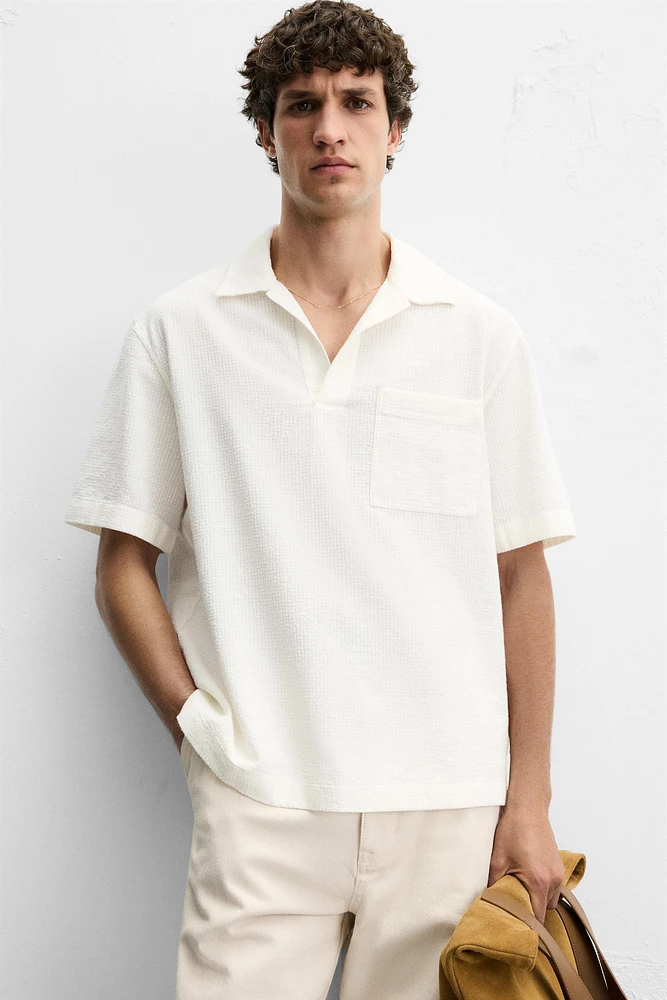 CHEMISE POLO EN JACQUARD