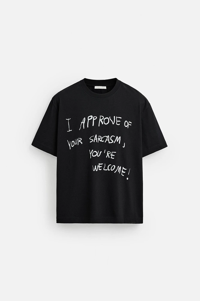 TEXT PRINT T-SHIRT